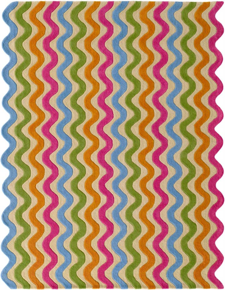 Detail image of 7' 10 x 10' Happy Rugs Wool