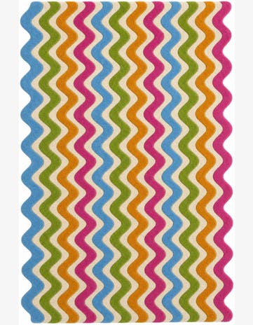 4' 1 x 6' 1 Happy Rugs Wool