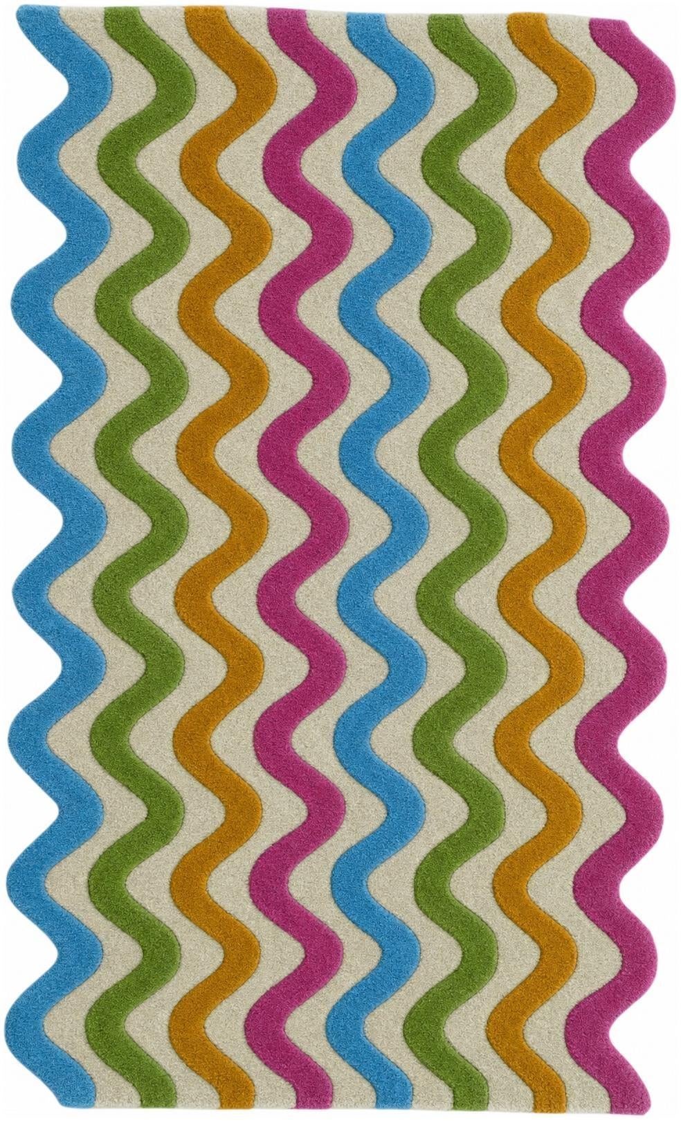 3' 1 x 5' 3 Happy Rugs Wool
