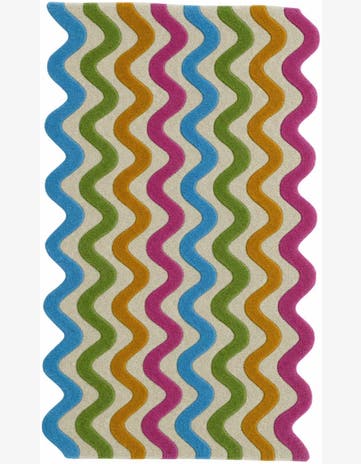 3' 1 x 5' 3 Happy Rugs Wool