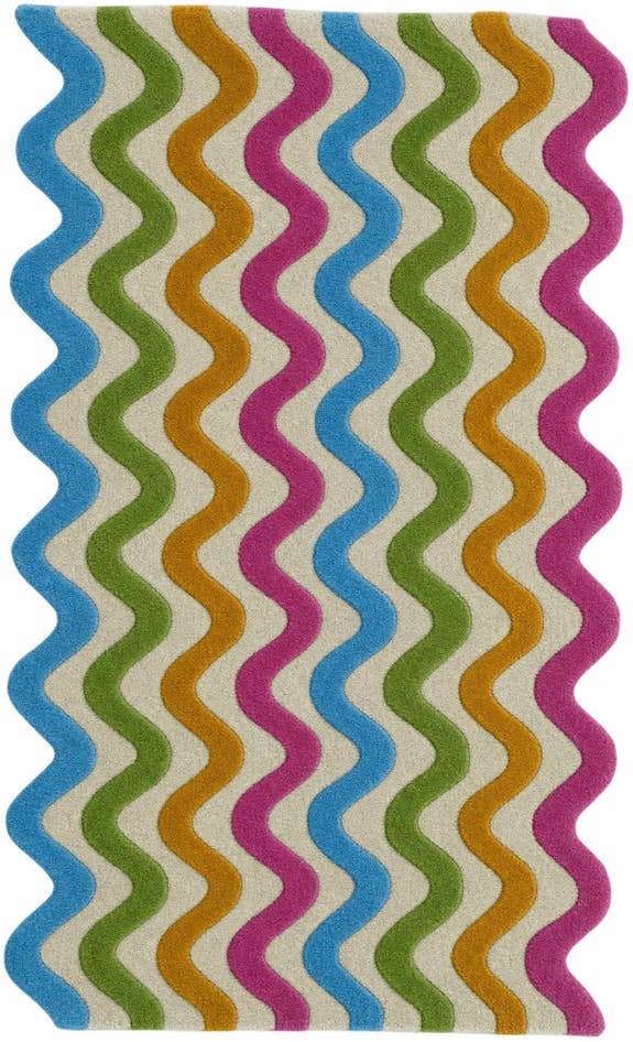 Detail image of 3' 1 x 5' 3 Happy Rugs Wool