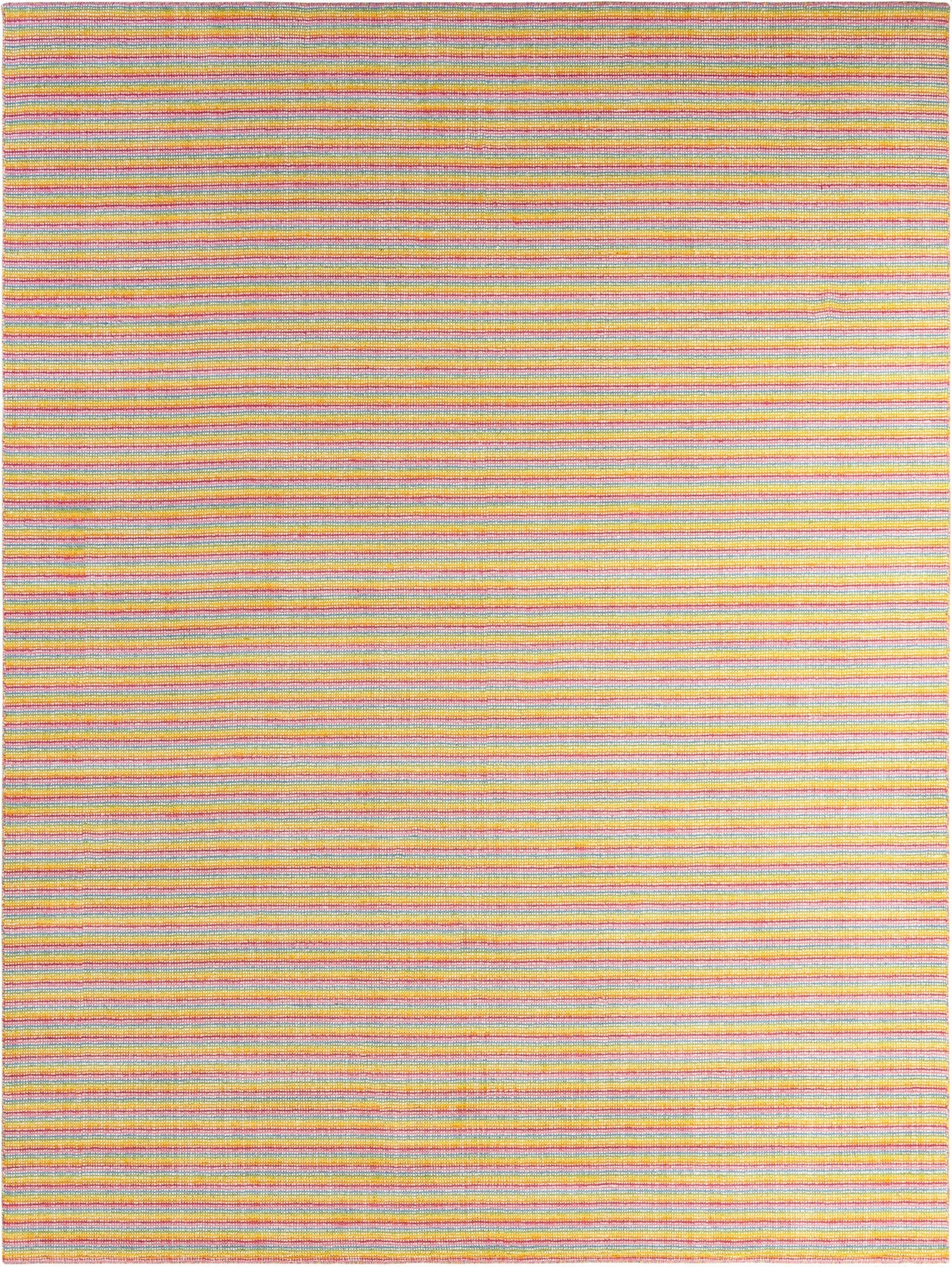 9' x 12'  Hand Woven Happy Rugs Happy Home Wool