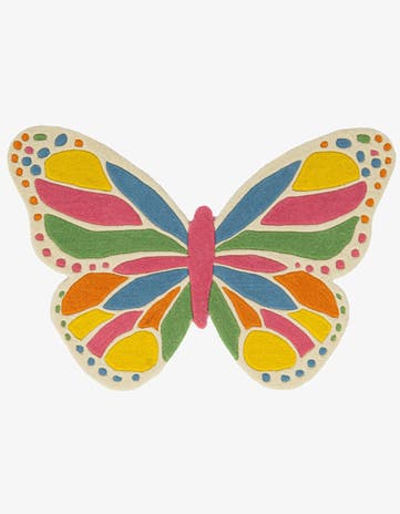 Happy Rugs Butterfly Wool