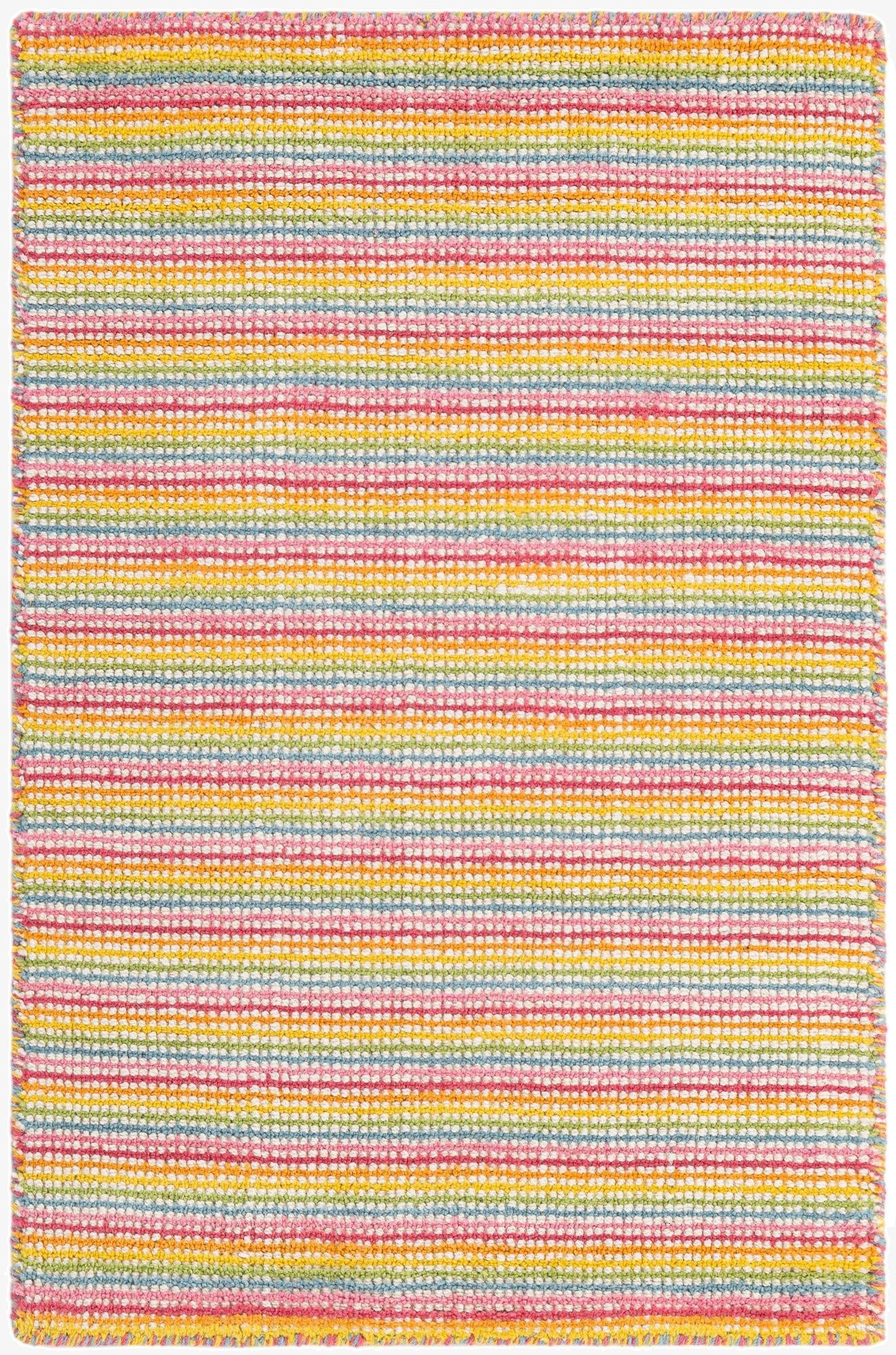 2' x 3' 1  Hand Woven Happy Rugs Happy Home Wool