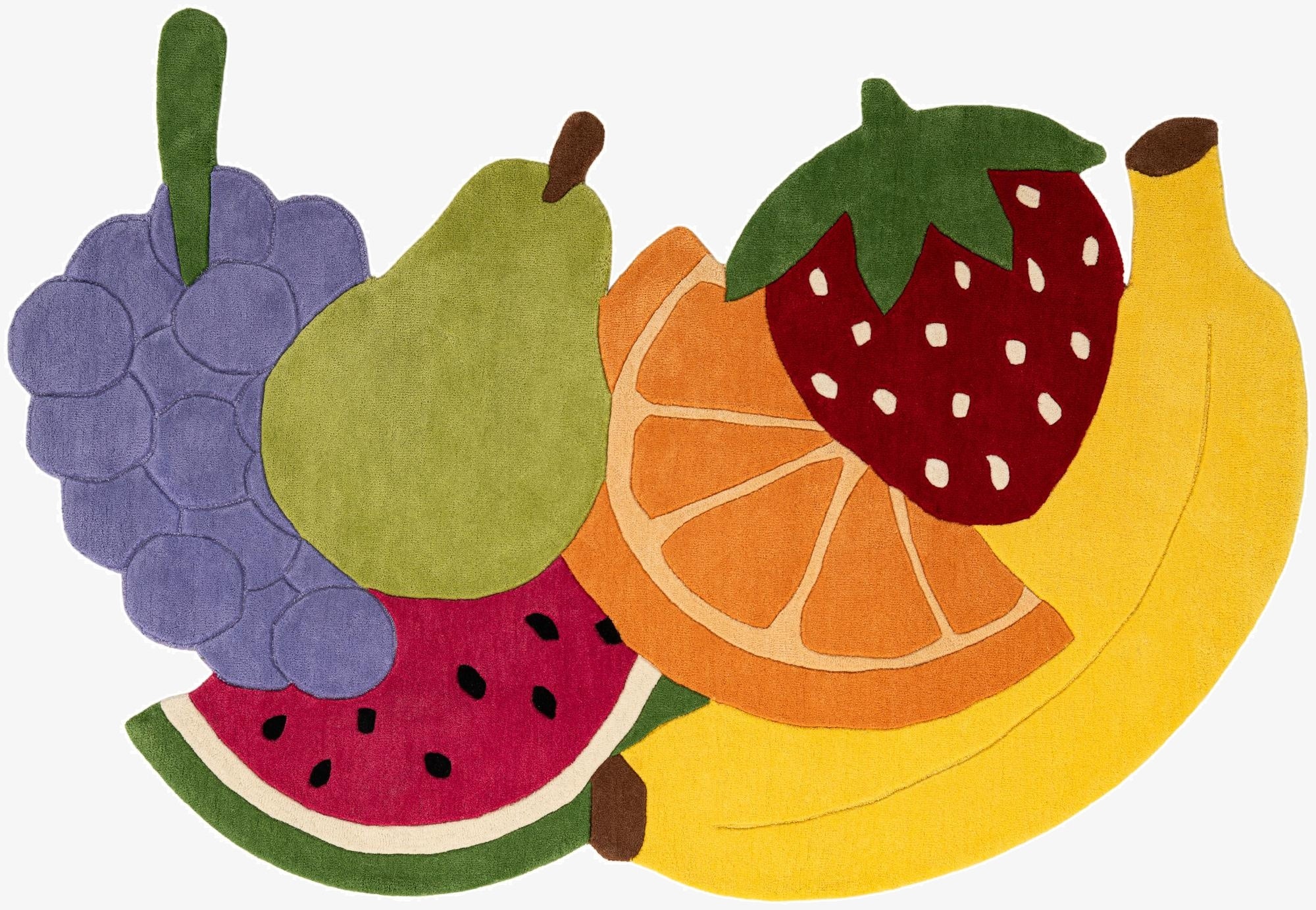 5' 5 x 8' Happy Rugs Fruit Salad Wool