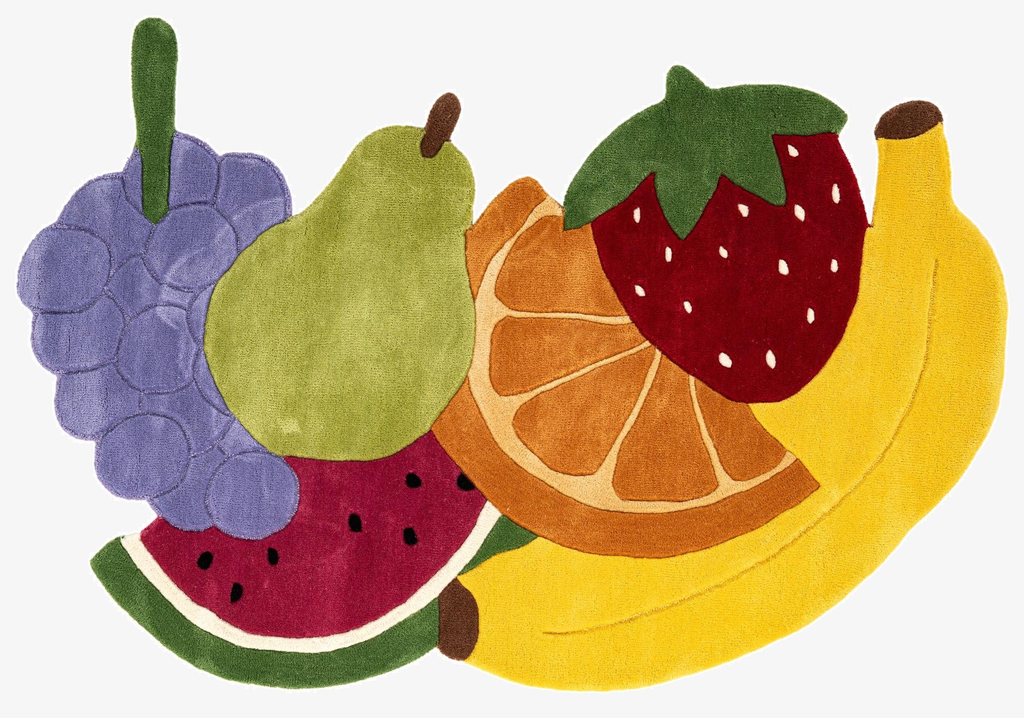 4' 1 x 6' 1 Happy Rugs Fruit Salad Wool