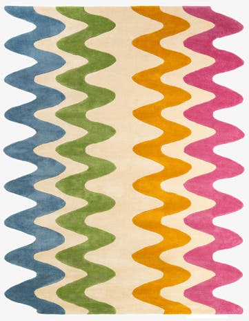 Happy Rugs Wavy Wool