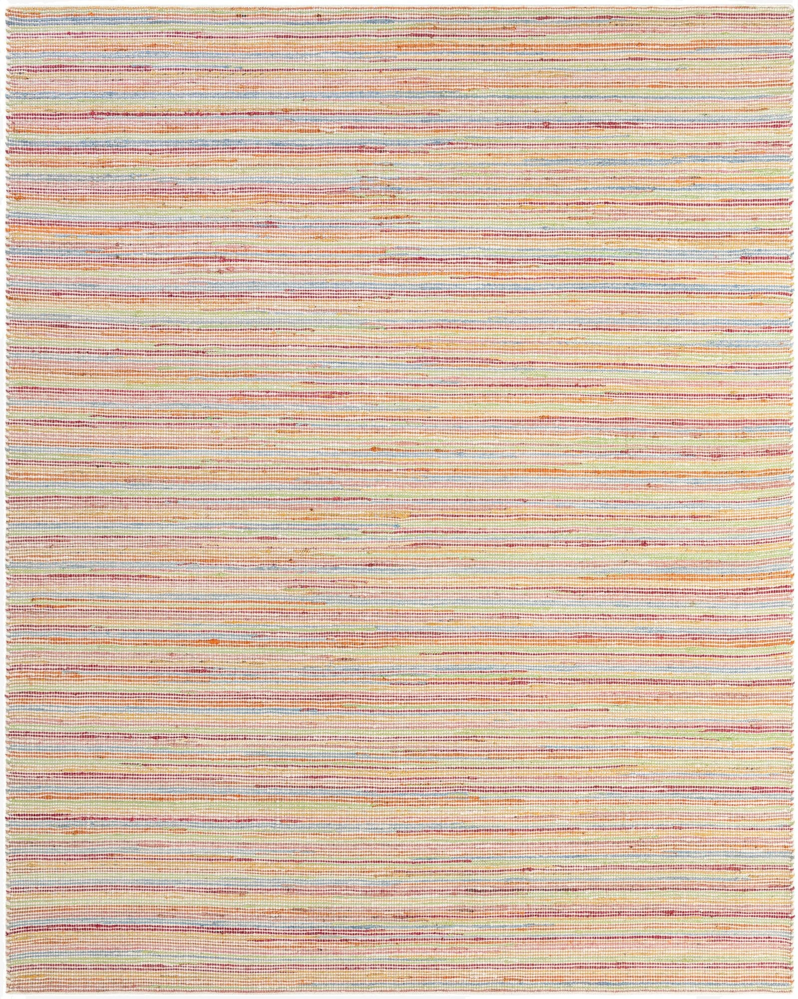 7' 10 x 10'  Hand Woven Happy Rugs Rainbow Weave