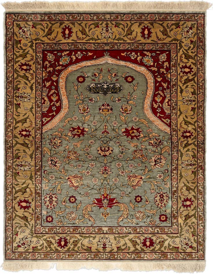 Detail image of 2' x 3' 2 Hereke Silk Rug