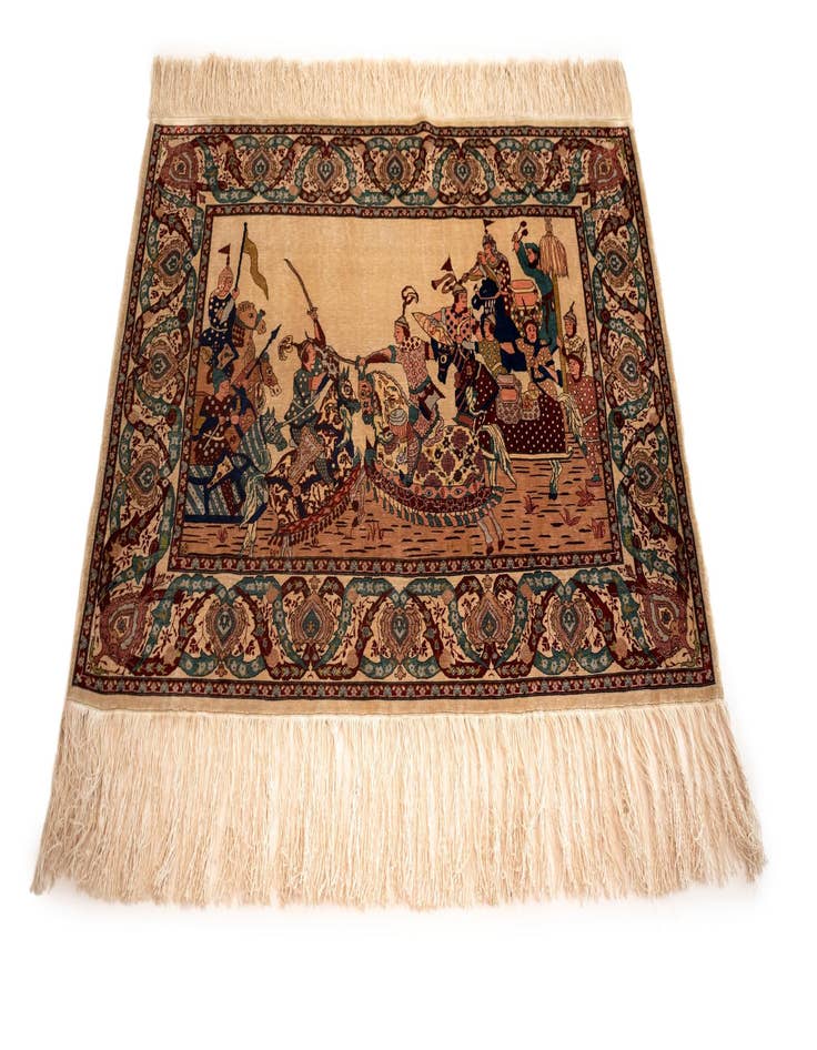 Detail image of 2' 2 x 3' 1 Hereke Silk Rug