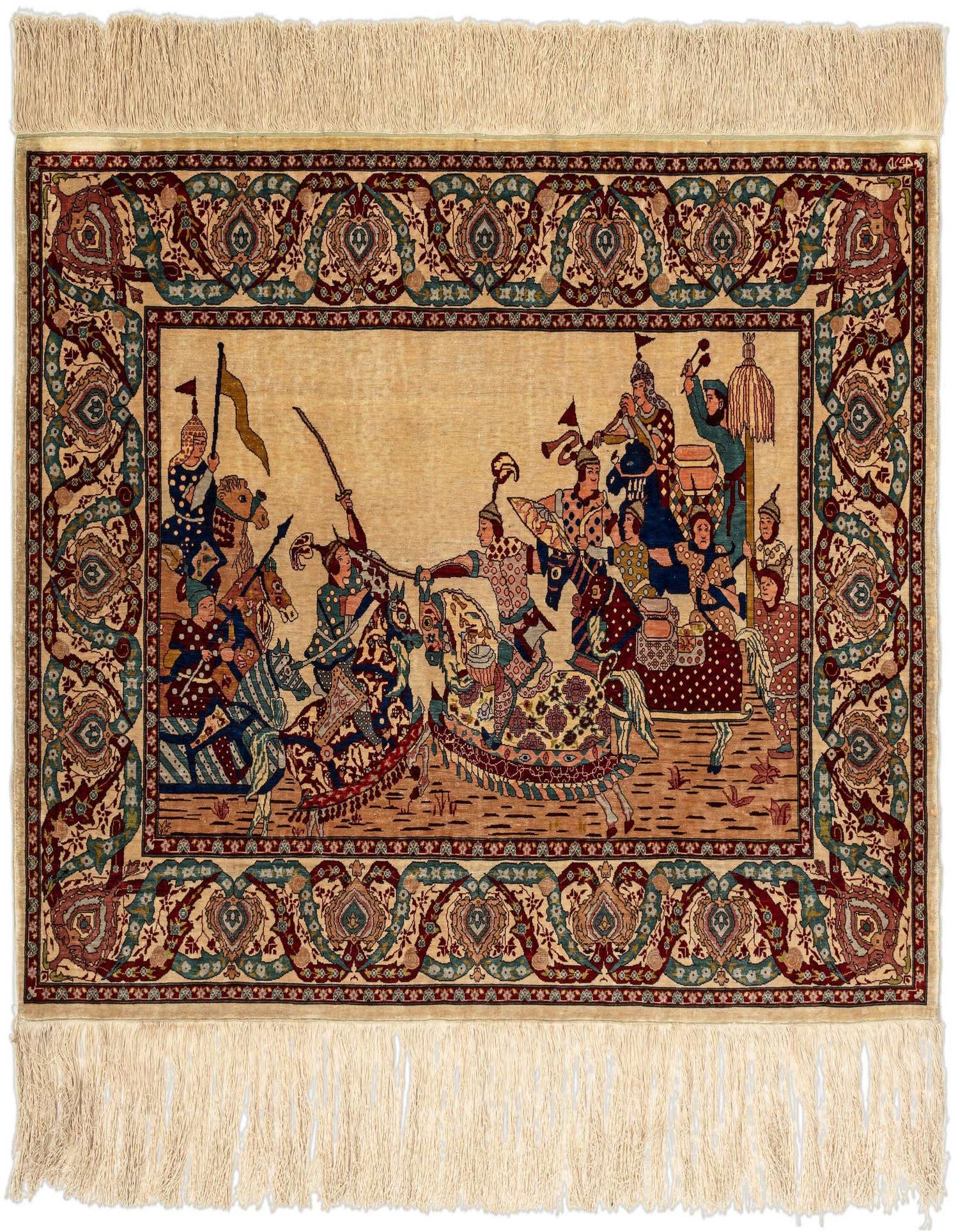2' 2 x 3' 1 Hereke Silk Rug