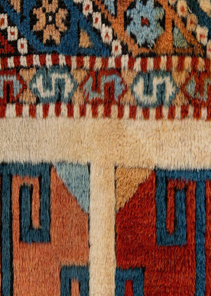 3' 8 x 5' 1 Hand Knotted Heriz Wool Rug