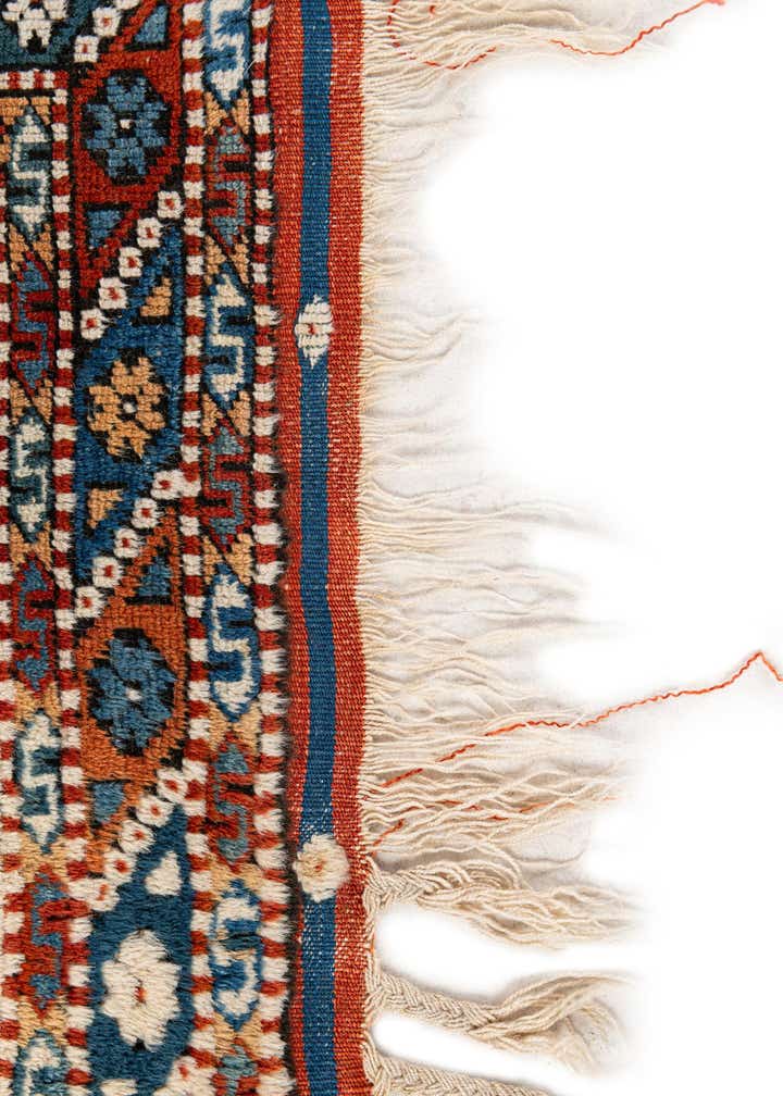3' 8 x 5' 1 Hand Knotted Heriz Wool Rug