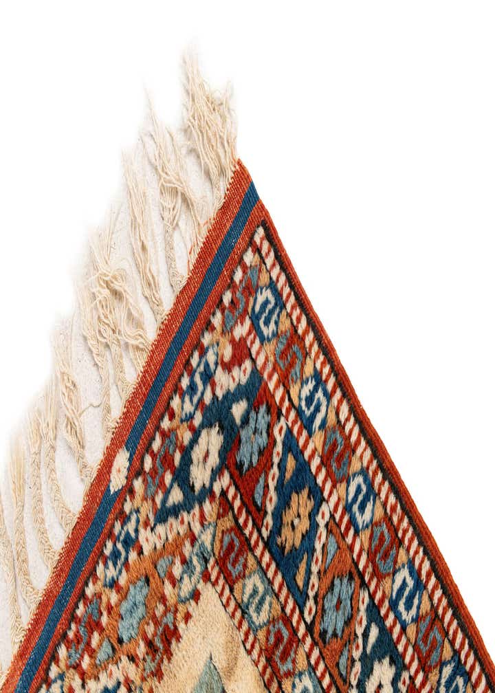 3' 8 x 5' 1 Hand Knotted Heriz Wool Rug