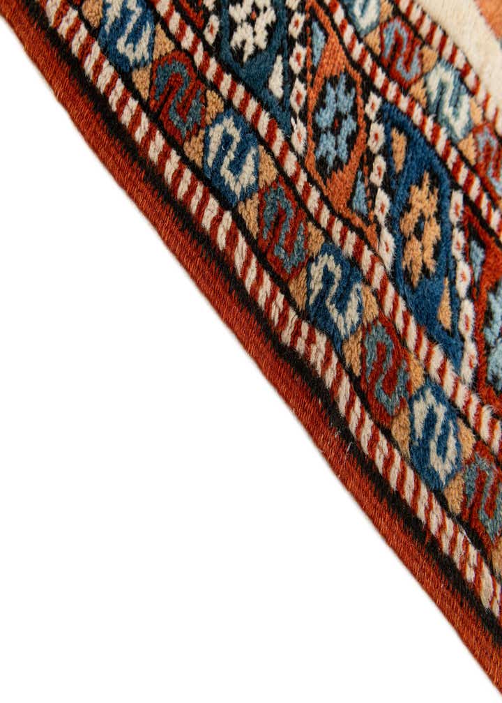 3' 8 x 5' 1 Hand Knotted Heriz Wool Rug