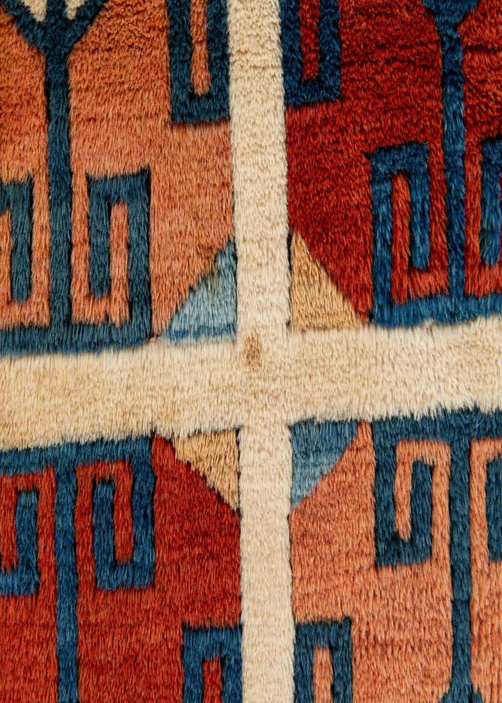 3' 8 x 5' 1 Hand Knotted Heriz Wool Rug