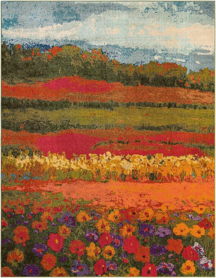 Detail image of 7' x 10' Washable Hyacinth Rug