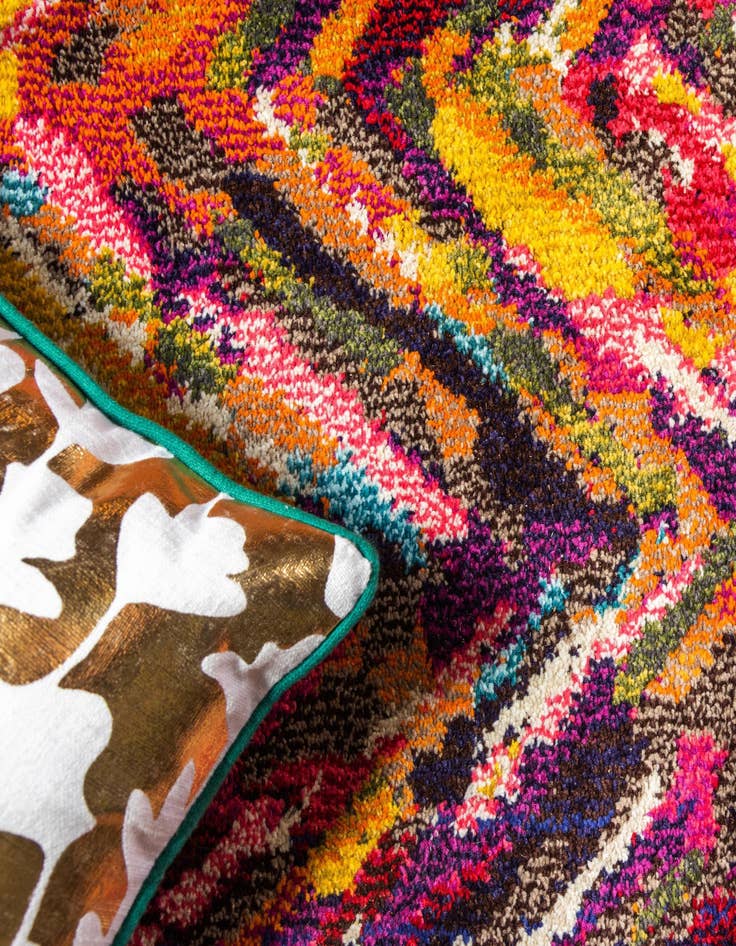 Detail image of 10' 6 x 16' 5 Washable Hyacinth Rug