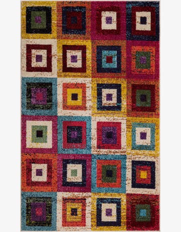 3' 3 x 5' 3 Washable Hyacinth Rug