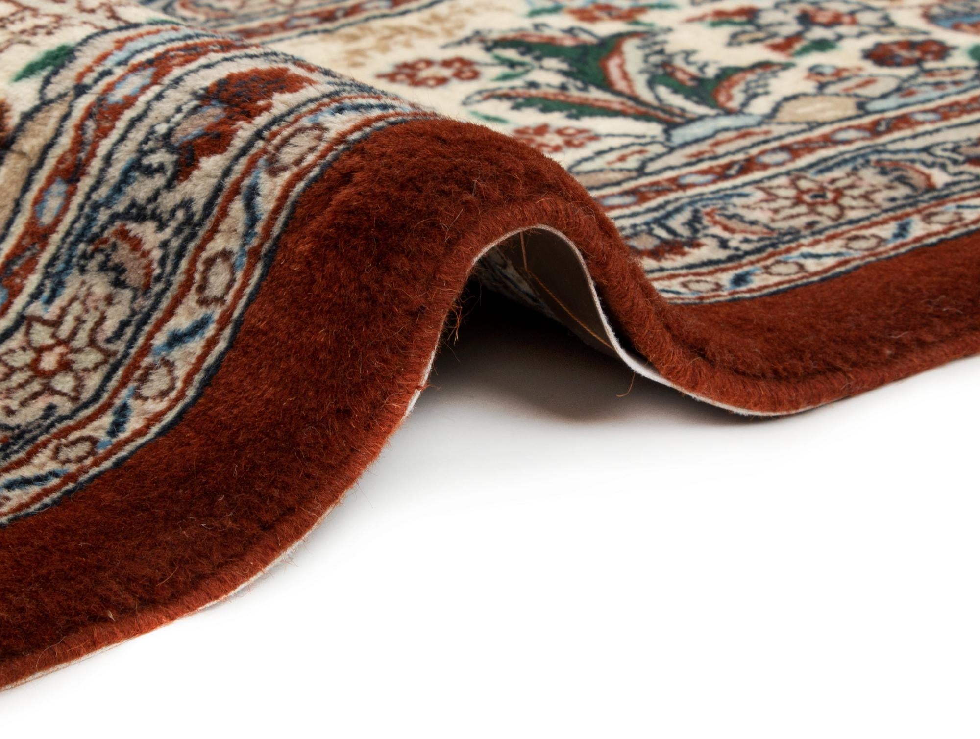 7' 11 x 9' 6 Hand Knotted Indo Bachtiar Wool Rug