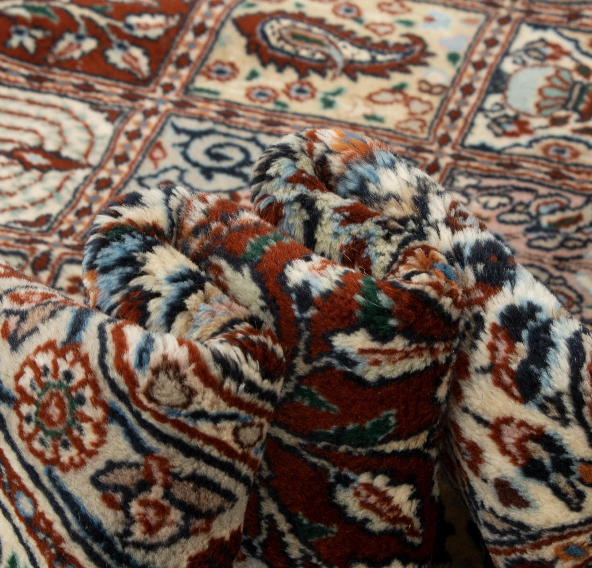 7' 11 x 9' 6 Hand Knotted Indo Bachtiar Wool Rug