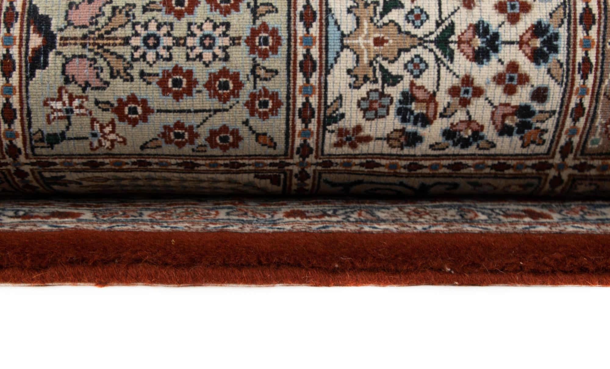 7' 11 x 9' 6 Hand Knotted Indo Bachtiar Wool Rug