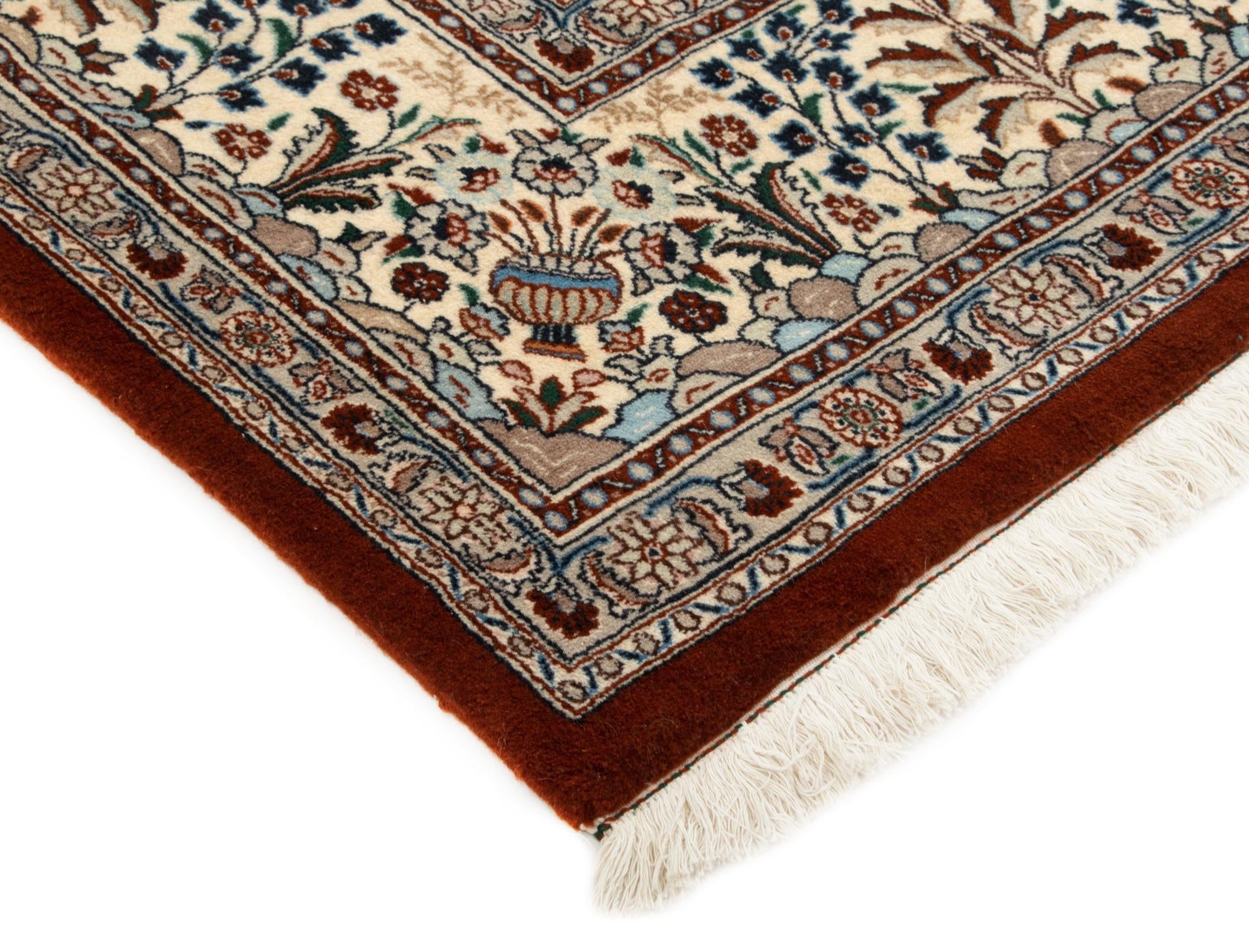 7' 11 x 9' 6 Hand Knotted Indo Bachtiar Wool Rug