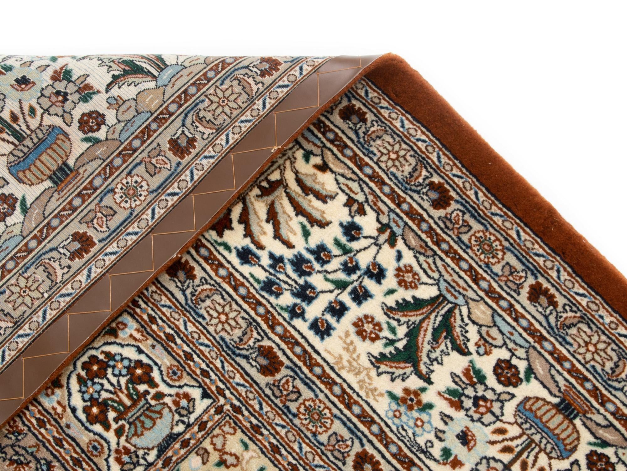 7' 11 x 9' 6 Hand Knotted Indo Bachtiar Wool Rug