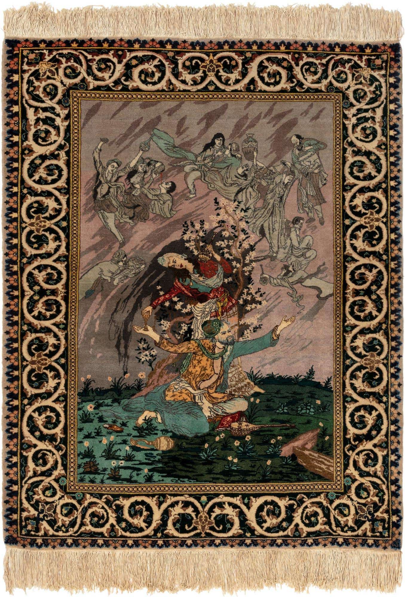 3' 3 x 4' 5 Isfahan Rug