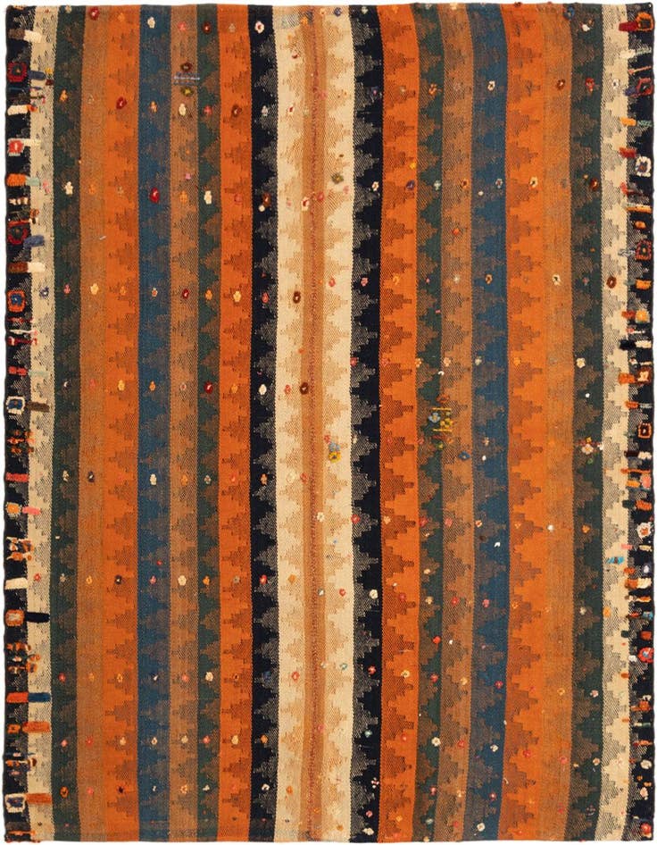 Detail image of 4' 6 x 5' 9 Jajim Rug