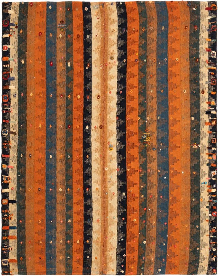Detail image of 4' 6 x 5' 9 Jajim Rug