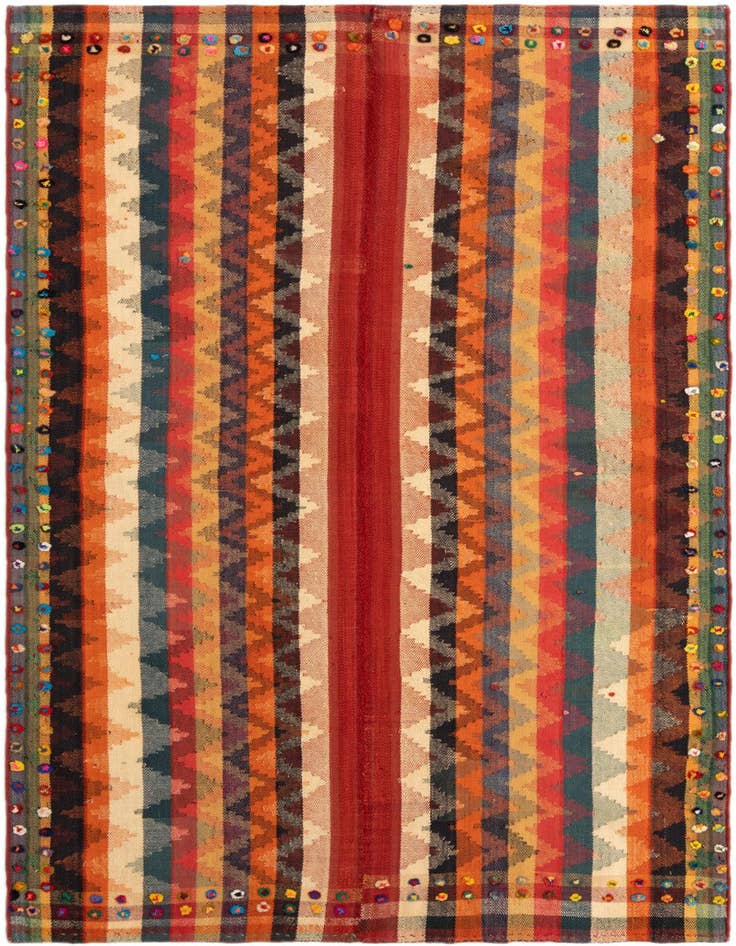 Detail image of 4' 6 x 7' 3 Jajim Rug