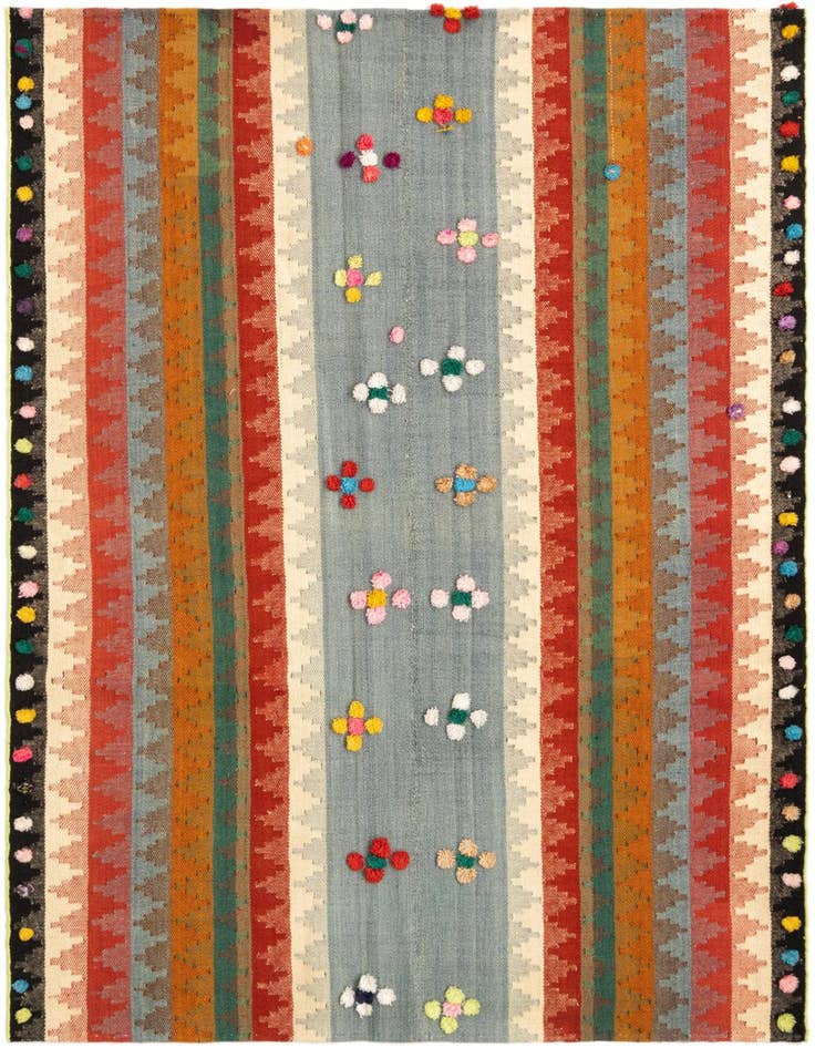 Detail image of 4' 6 x 5' 9 Jajim Rug