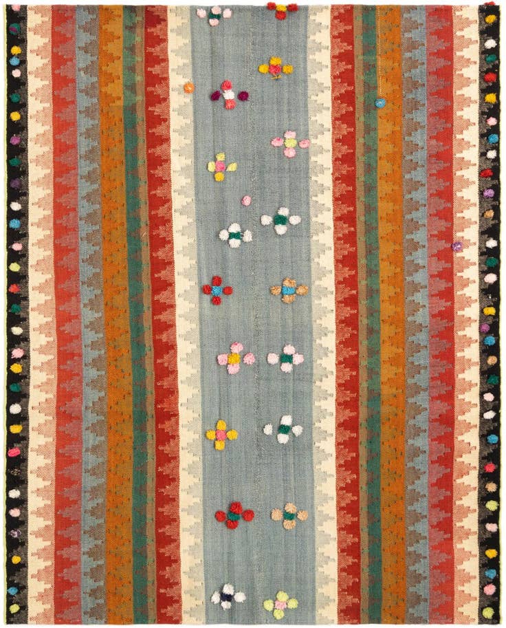Detail image of 4' 6 x 5' 9 Jajim Rug