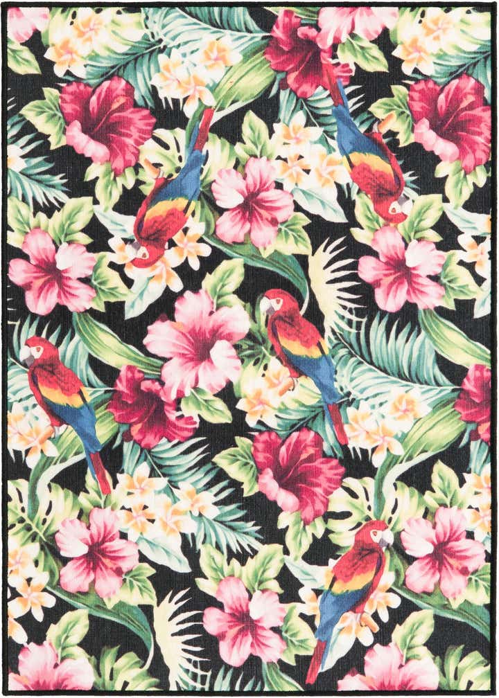 4' x 6' Easy-Clean Jill Zarin Caribbean Saint Lucia Indoor / Outdoor Rug
