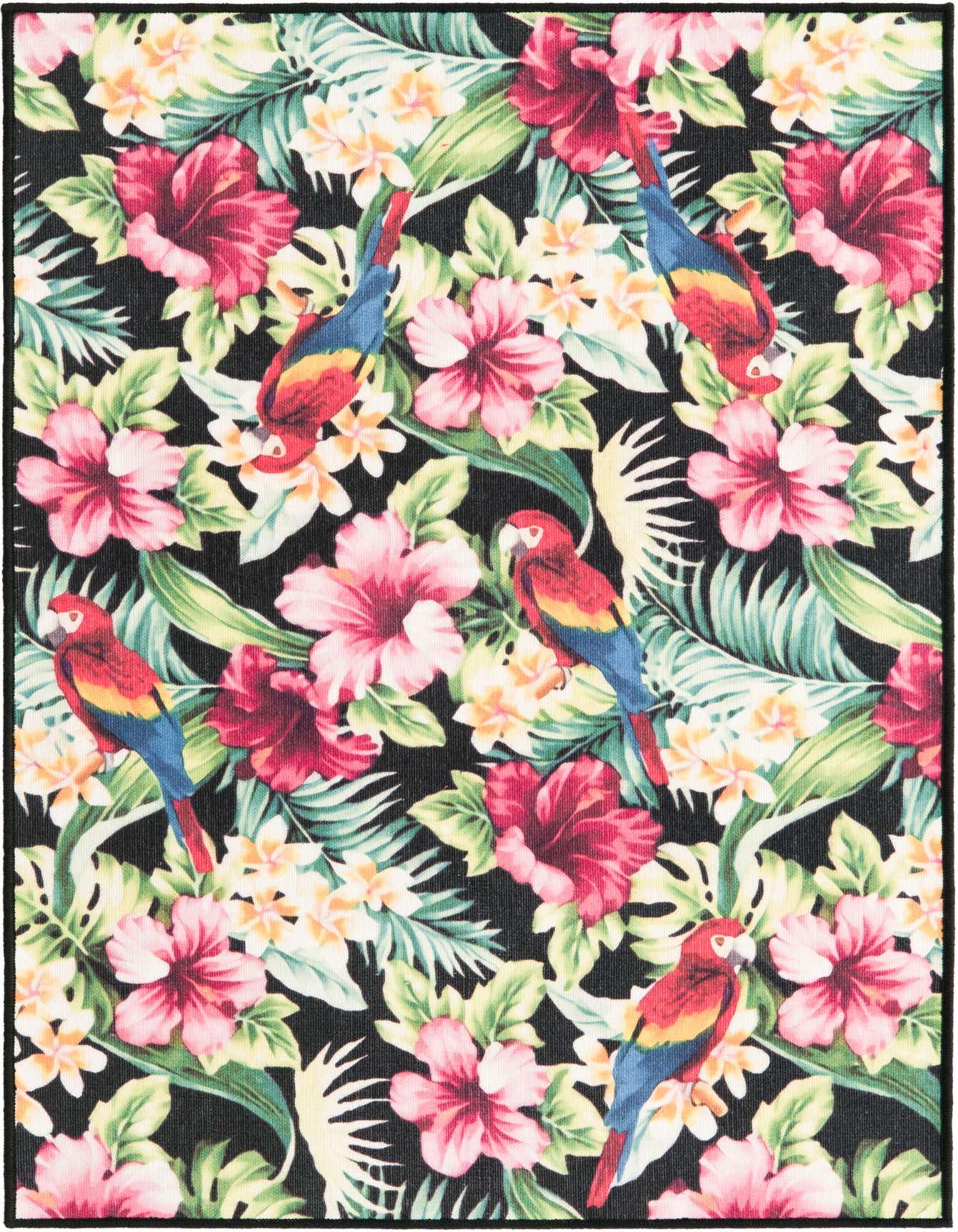 4' x 6' Easy-Clean Jill Zarin Caribbean Saint Lucia Indoor / Outdoor Rug
