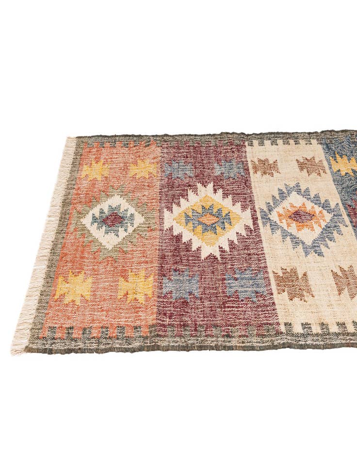 Detail image of 4' 2 x 6' 3  Hand Woven Kala Handwoven Jute Rug