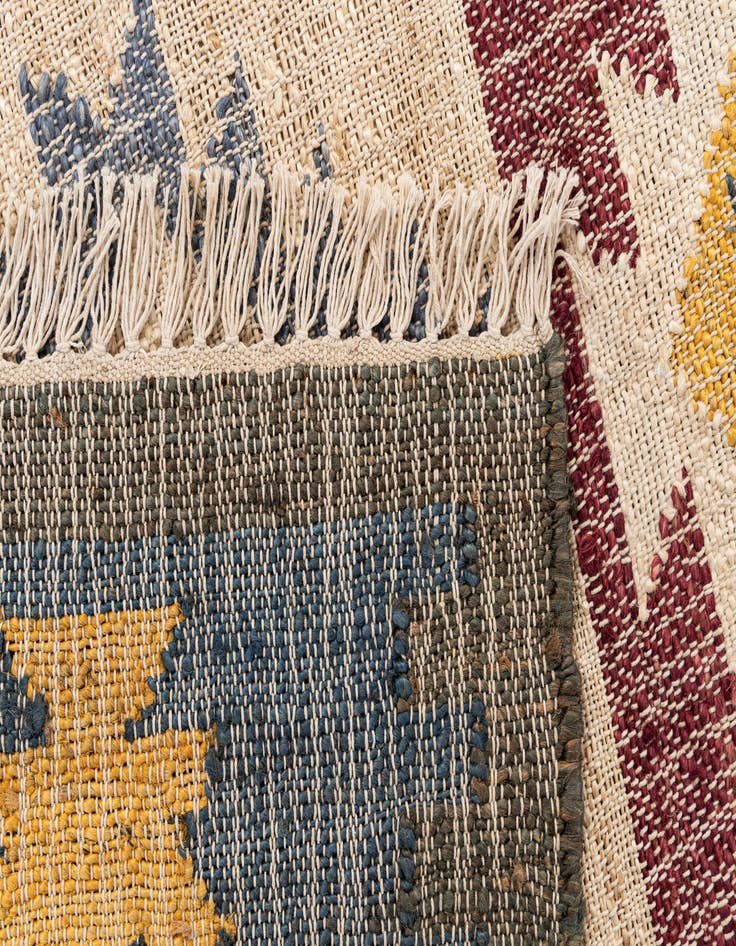 Detail image of 4' 2 x 6' 3  Hand Woven Kala Handwoven Jute Rug