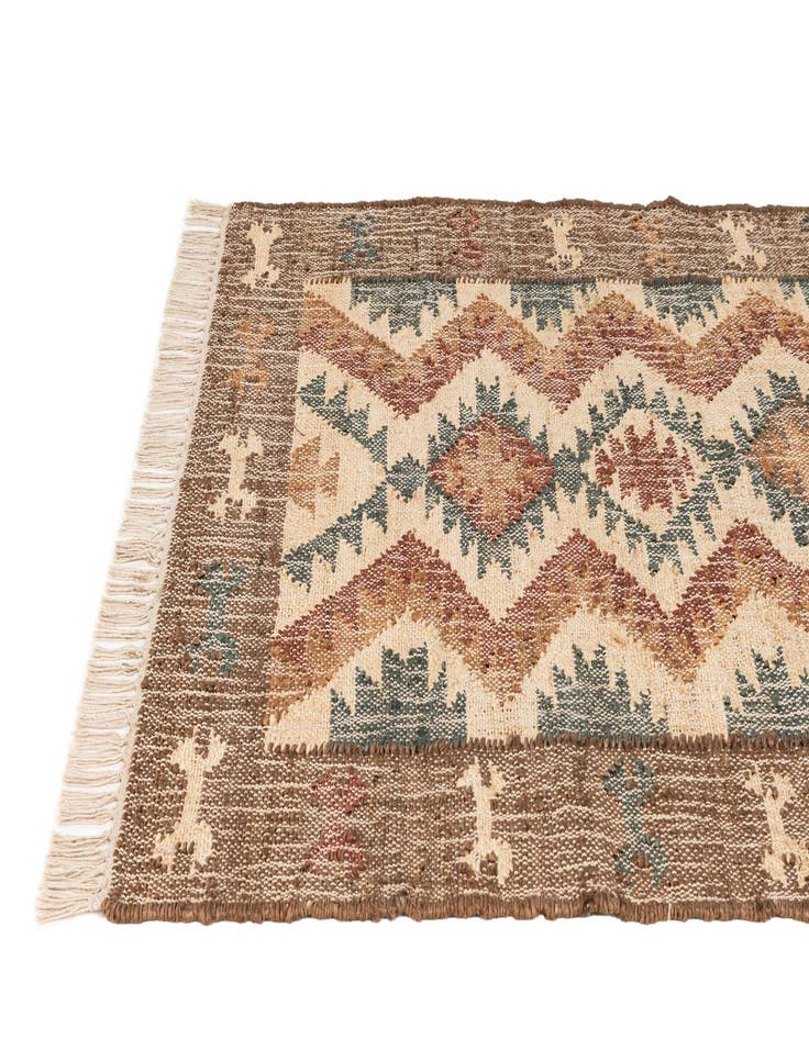 Detail image of 3' 4 x 5' 1 Hand Woven Kala Handwoven Jute Rug