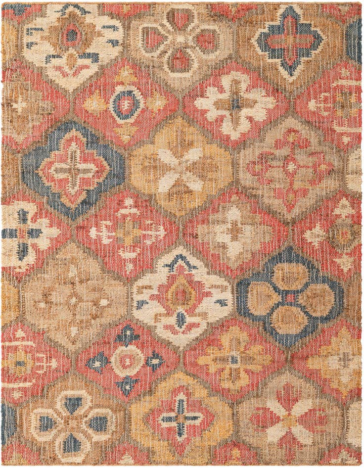 Detail image of 4' 1 x 6' 1 Hand Woven Kala Handwoven Jute Rug