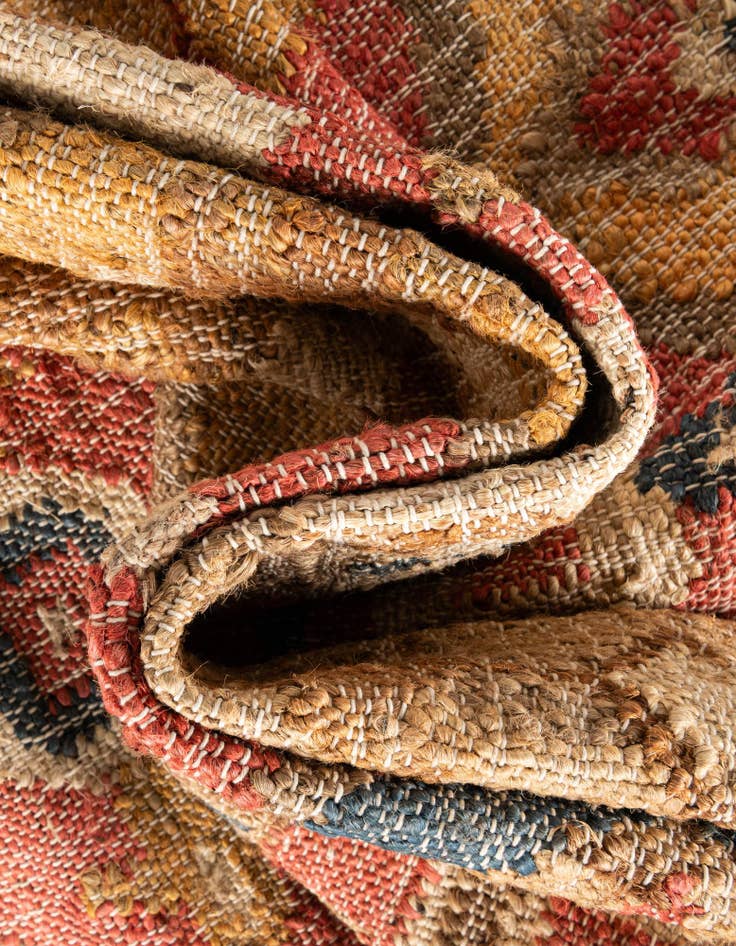 Detail image of 2' x 3' 1 Hand Woven Kala Handwoven Jute Rug