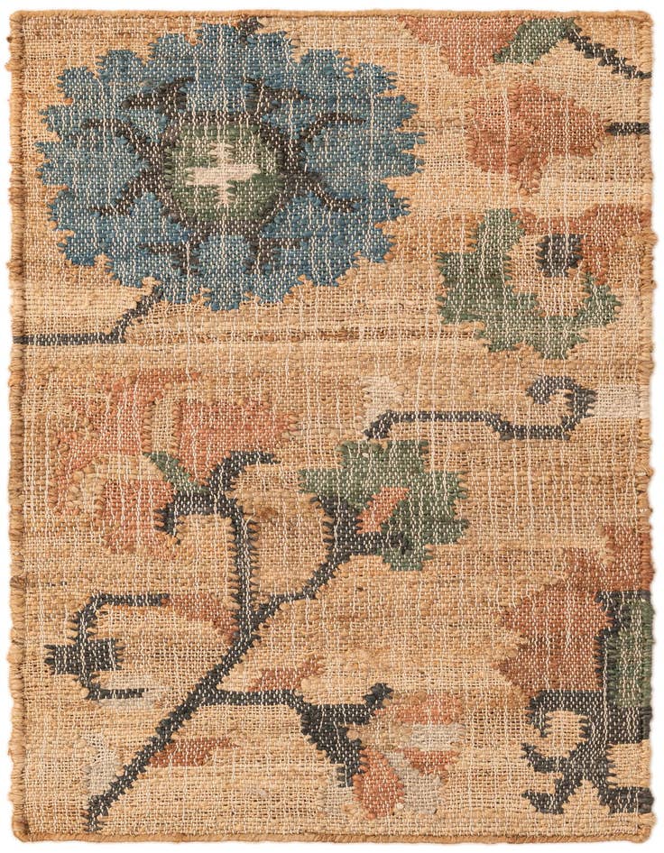 Detail image of 2' x 3' 1 Hand Woven Kala Handwoven Jute Rug