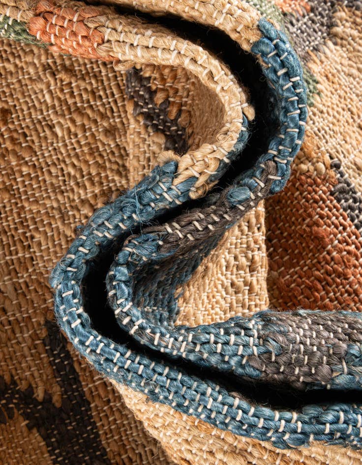 Detail image of 4' 1 x 6' 1 Hand Woven Kala Handwoven Jute Rug