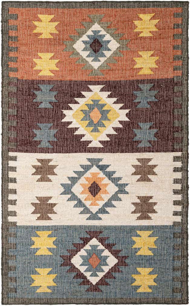 5' 1 x 8' Hand Woven Kala Handwoven Jute Rug