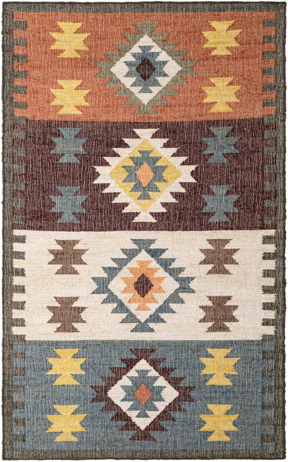 Detail image of 5' 1 x 8' Hand Woven Kala Handwoven Jute Rug