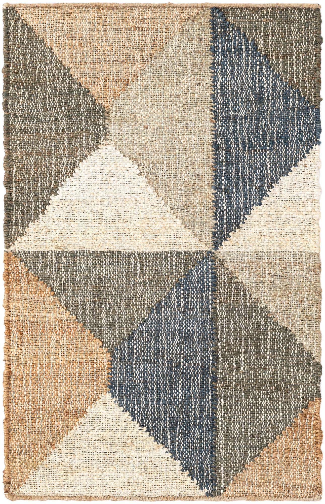 2' x 3' 1 Hand Woven Kala Handwoven Jute Rug