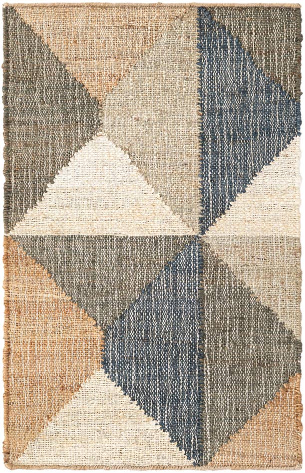 Detail image of 2' x 3' 1 Hand Woven Kala Handwoven Jute Rug