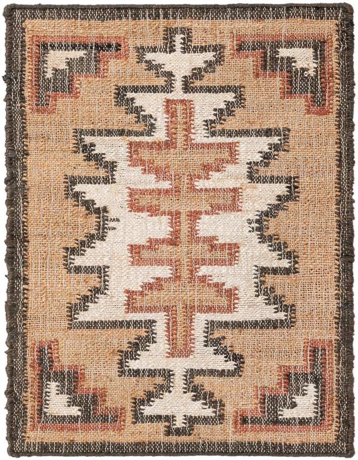 Detail image of 2' x 3' 1 Hand Woven Kala Handwoven Jute Rug