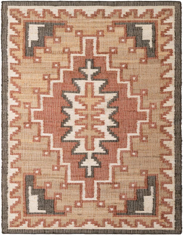 Detail image of 5' 1 x 8' Hand Woven Kala Handwoven Jute Rug