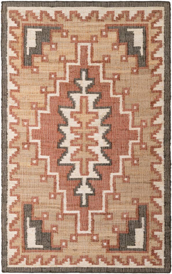 Detail image of 5' 1 x 8' Hand Woven Kala Handwoven Jute Rug